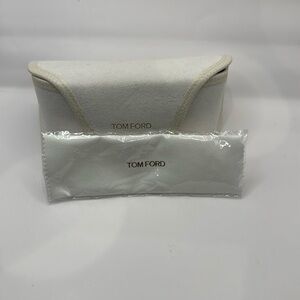 Tom Ford White Sunglasses Case and Cloth